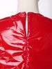 S-3XL Women‘s Waterproof Romper Sleeveless Back Zipper Elastic Waist Press Button Crotch Jumpsuit for Pool Party Nightclub