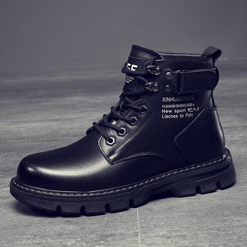 

Модные дизайнерские бархатные теплые ботинки на платформе для мужчин, осенне-зимние, из коровьей кожи, с мягкой подошвой, мужские туфли, модные, увеличивающие рост, ботильоны для мужчин 38