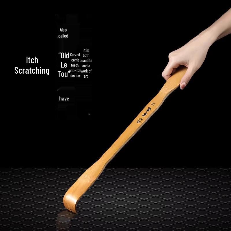 Bamboo Back Scratcher & Head Massager - Itch Relief for Home Use
