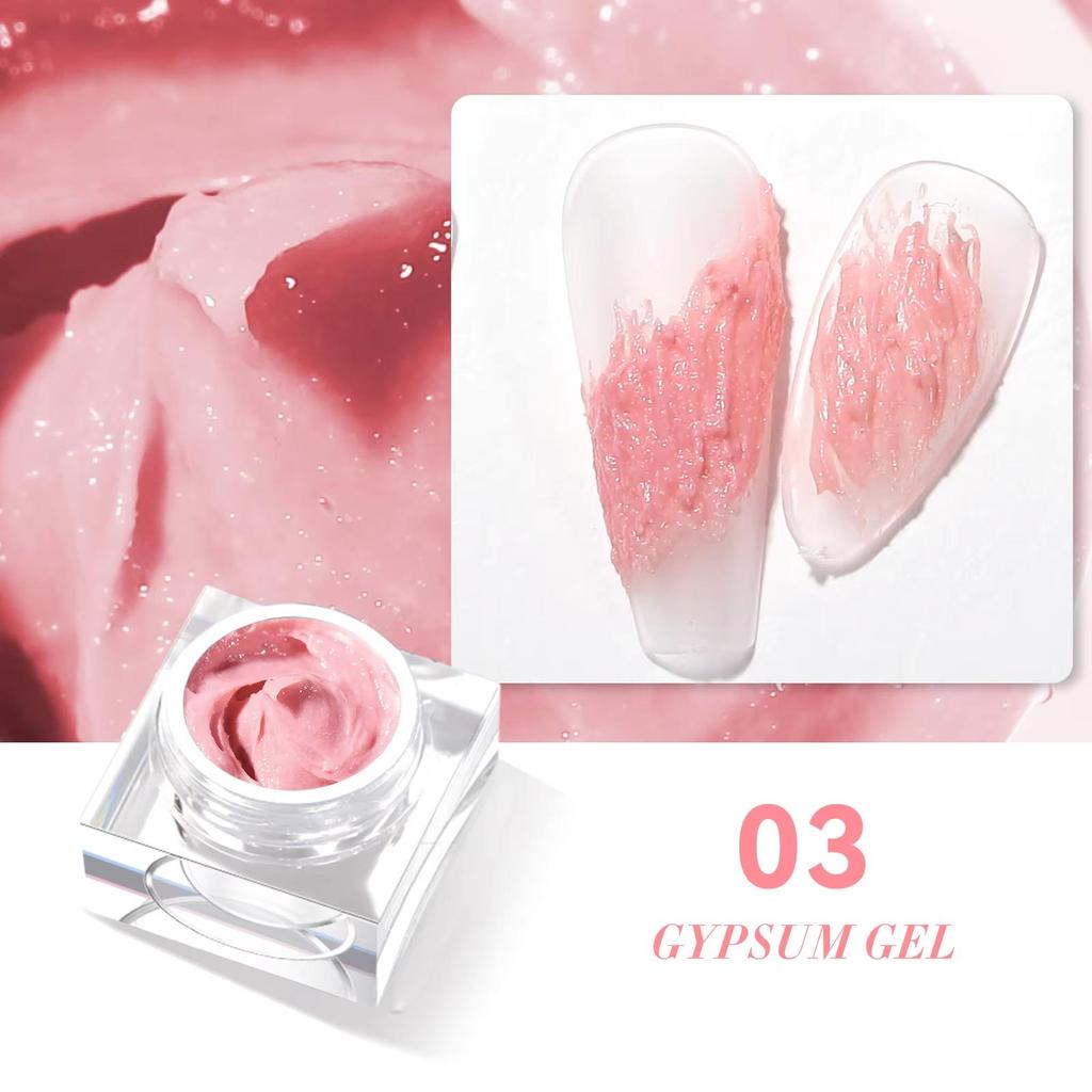 JTING Natural Resin Hot Popular Nail Art 4 Colors Gypsum Gel Nail Polish Set with 5ml Jars OEM Create Your Own Brand