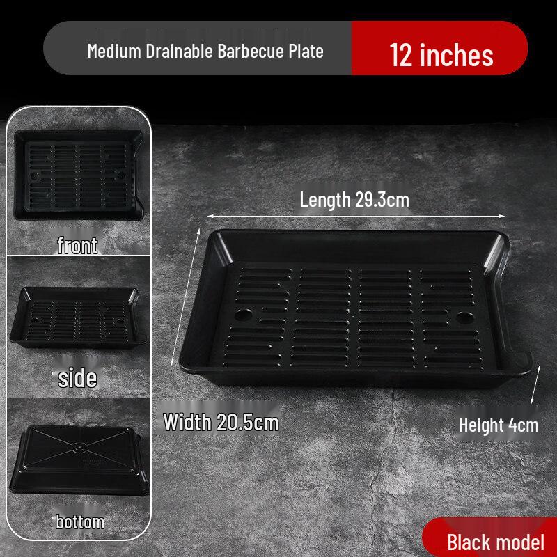 Jingbaodi BBQ Serving Plates with Drainer