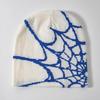 Spider Web Jacquard Knitted Beanie - Unisex Warm Winter Hat, Trendy European & American Style