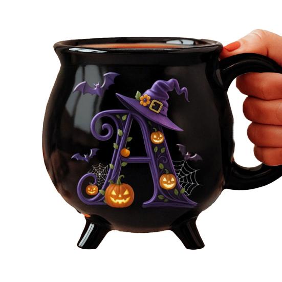 

Кружка-котел Юшенг 12 унций, персонализированная кофейная кружка на Хэллоуин, керамическая чашка для чая Ведьмино варево , подарок на Хэллоуин, день рождения для женщин, лучших подруг, семьи A