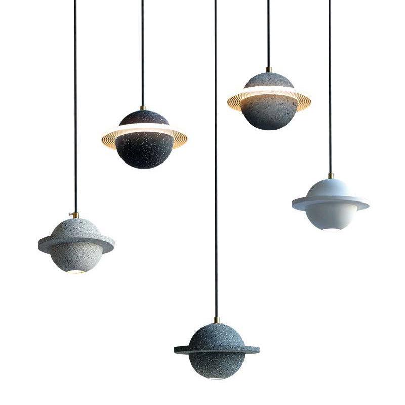 Modern Multicolor Resin Pendant Light for Living Room, Bedroom, or Cafe
