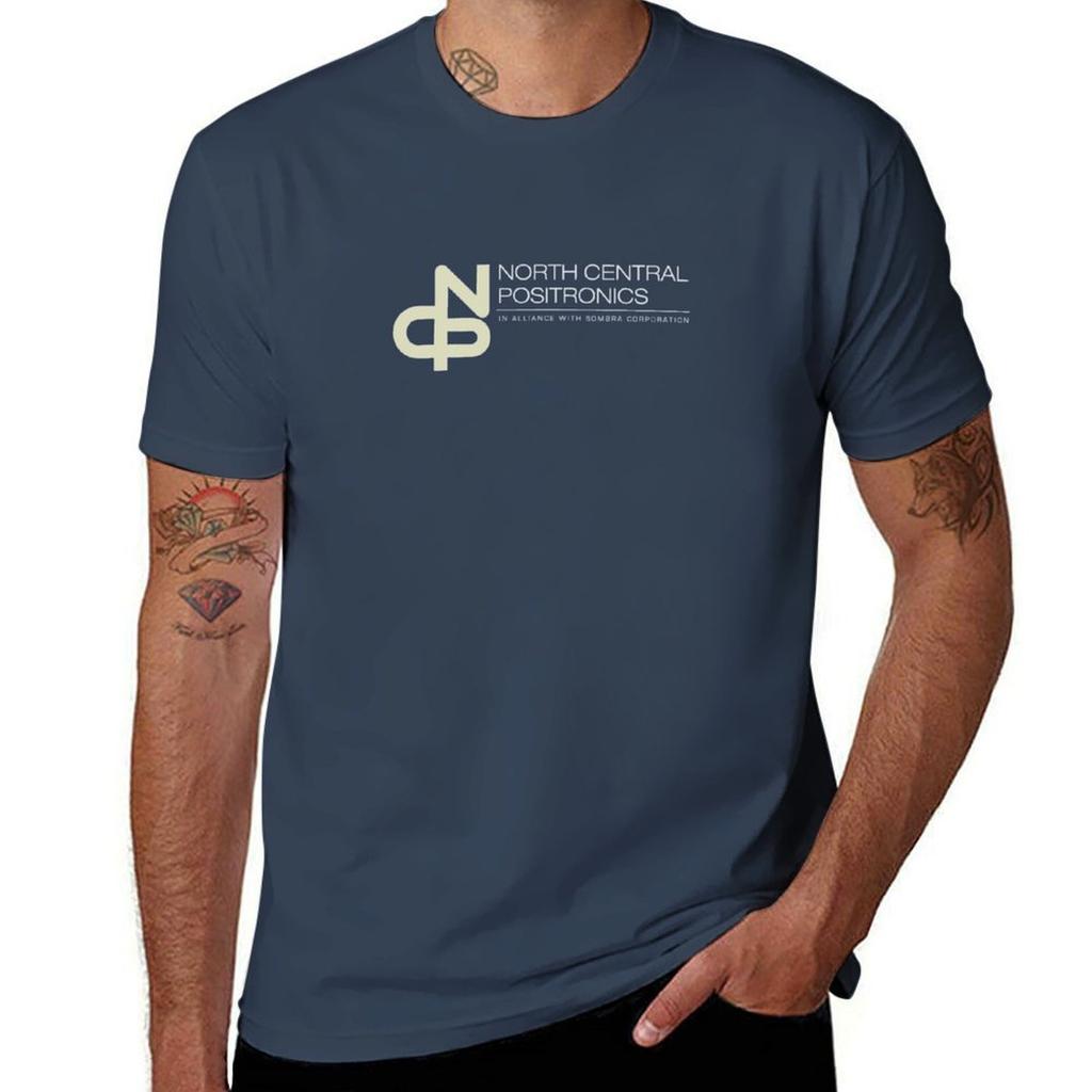 Camiseta Positronics del Centro Norte Camiseta Estampada con Patrón de Moda