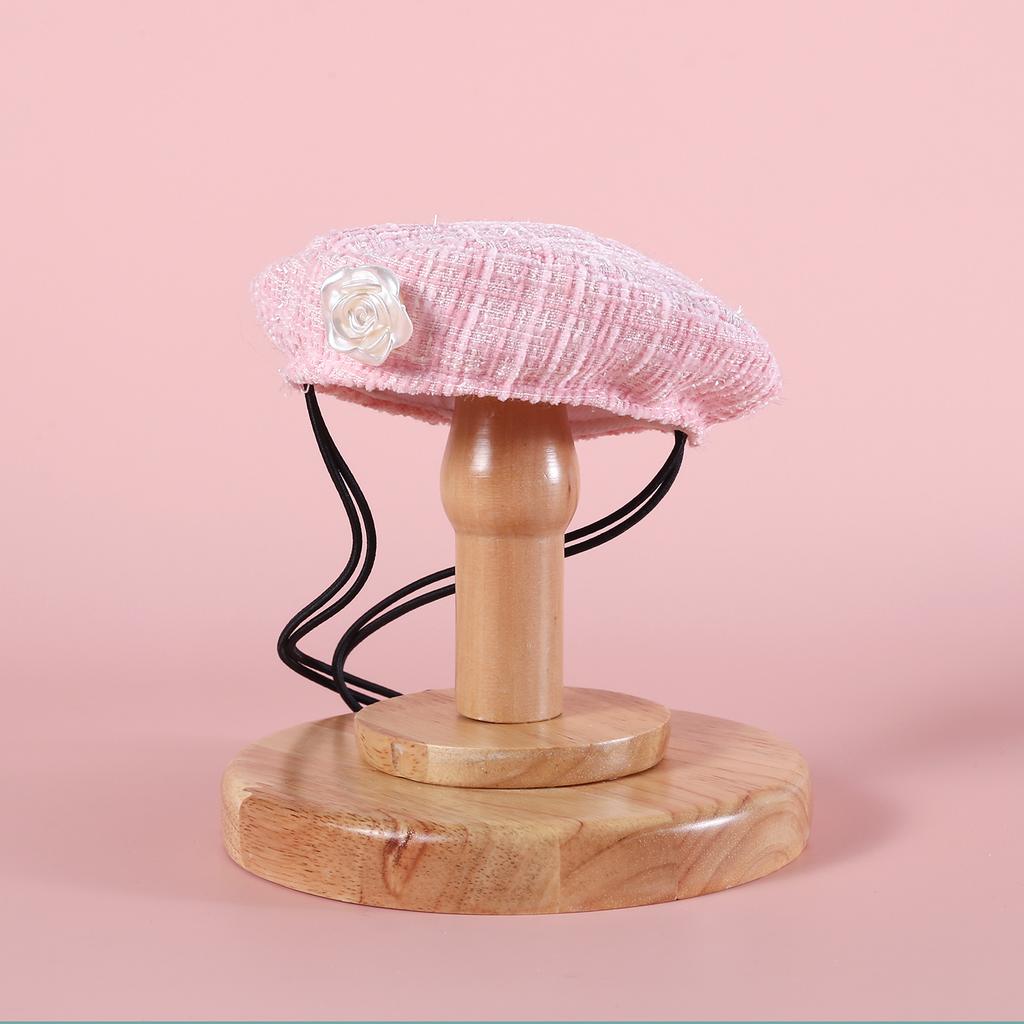 Knitted Woolen Flower Bud Hat Bow Lace Bib Pet Cat Dog Accessory Set Dog Bandana Pet Accessories Dog Accessories