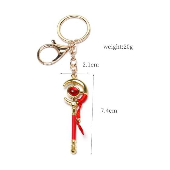 Akixen Frieren Keychain Cosplay Anime Prop Lightweight Accessory Merchandise Fashion Jewelry Alloy Gift for Halloween, Christmas, Birthday Party,