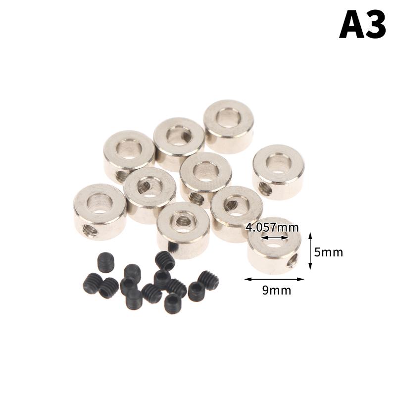 10Pcs Lead Screw 304 Stainless Lock Collar Block Ring Axis Sleeve Bore 2/3/4/5/6/7/8/10/12Mm For Diy 3D Printer Cnc Router