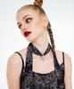 OTHER-worldly Slip Dress & Pendant Scarf Set [Black]