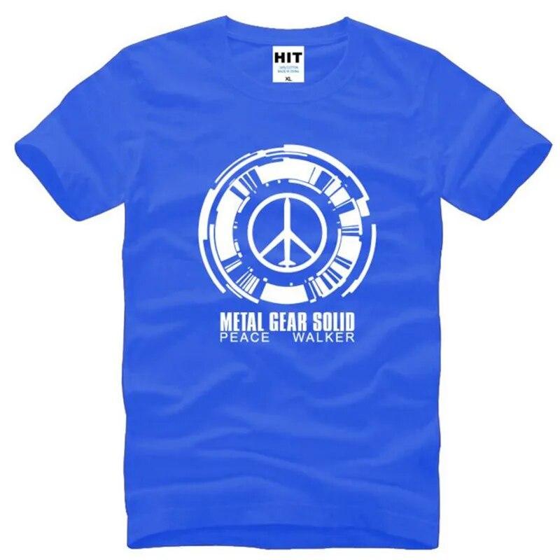 Metal Gear Solid Peace Walker Game Trička Unisex Krátký rukáv O Výstřih Bavlněné Unisex tričko Fitness tričko Homme Camisetas Hombre