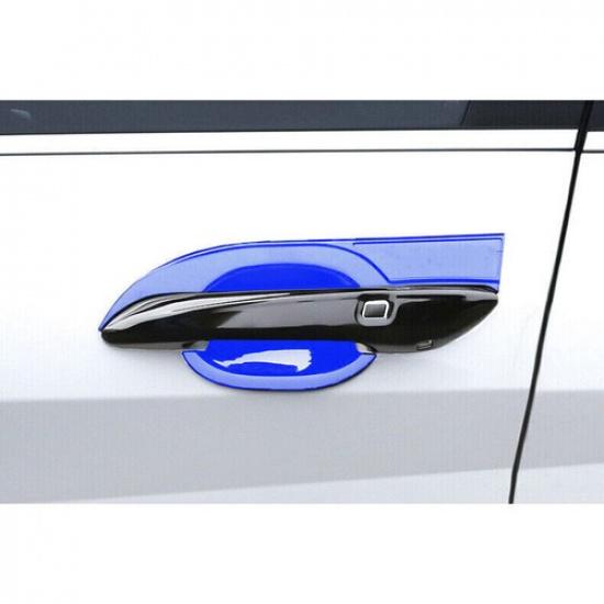 Exterior Side Door Bowl Frame Cover 4PCS For Hyundai Elantra 21- Bright Blue