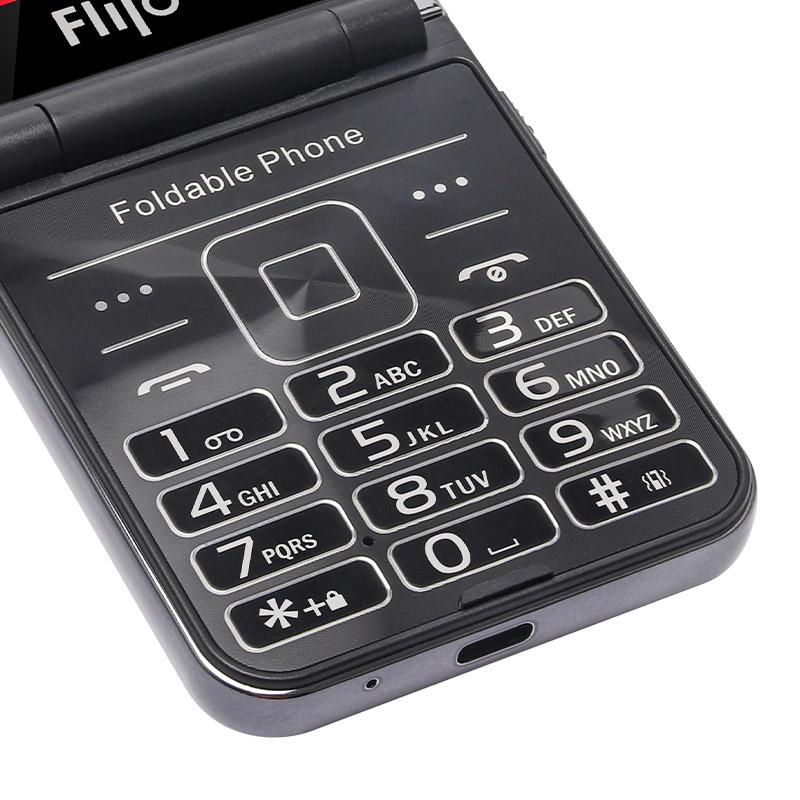 New F265 Flip Button Phone 2.55inches Camera Bluetooth FM Radio Support Four SIM Card 1400mAh Battery 2G Feature Mobile Phone
