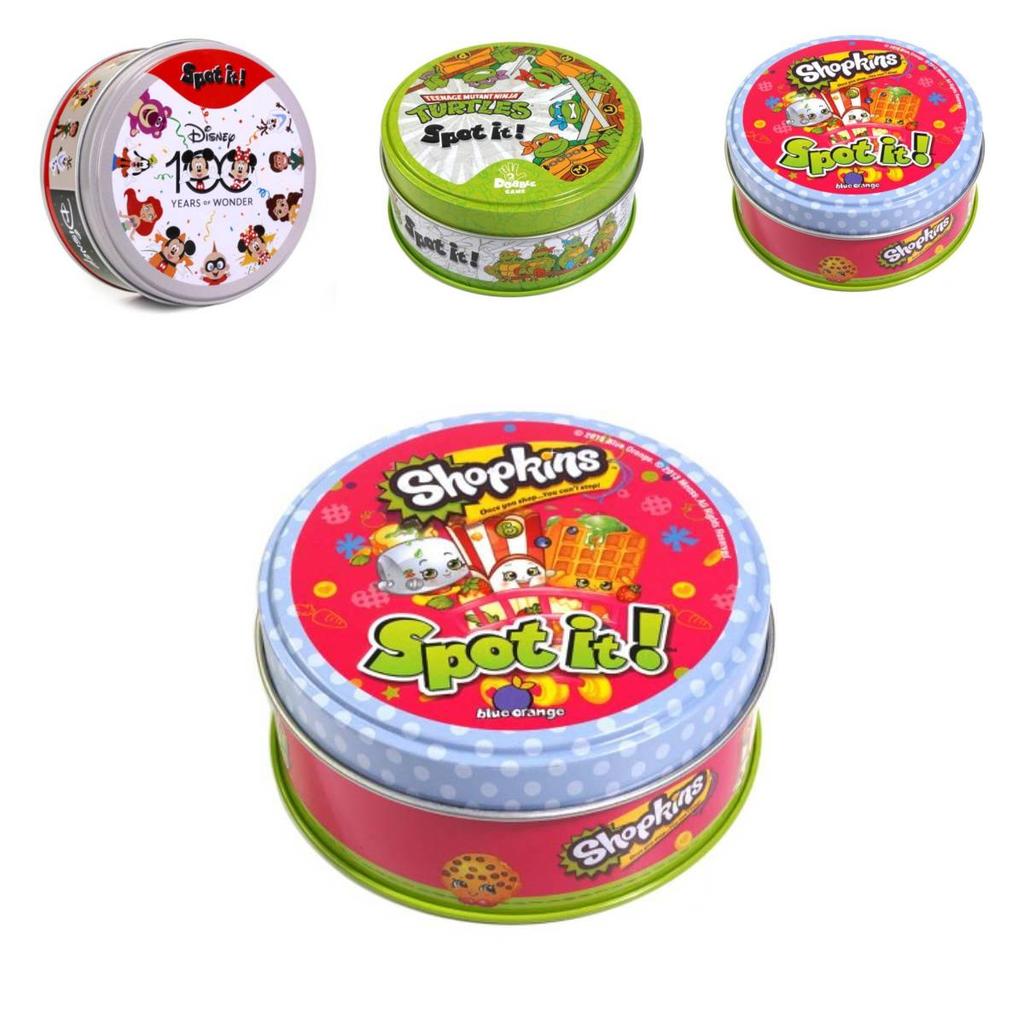 Familienspaß Kartenspiel Bunte Dobble-Karten Partyspiel für Kinder Erwachsene