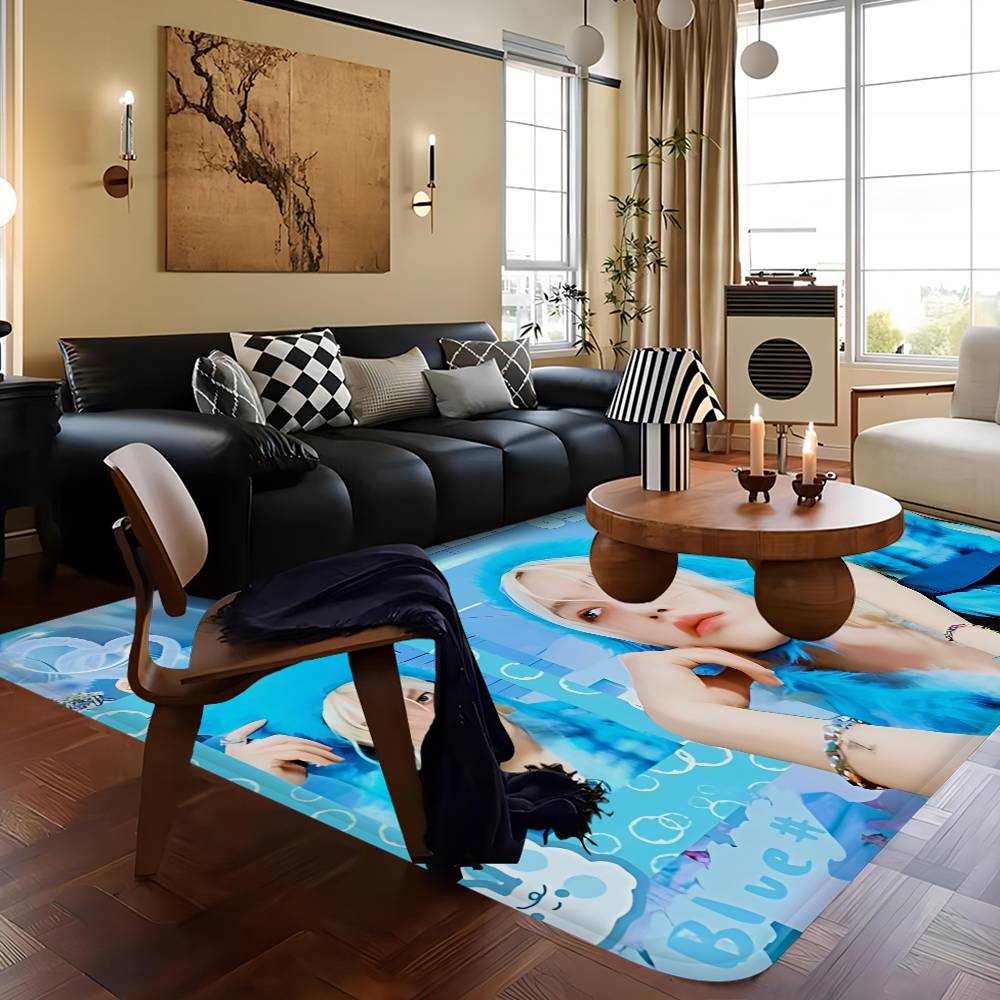 Kpop Singer F-Felix Hallway Carpet Washable Non-Slip Living Room Sofa Chairs Area Mat Kitchen Doormat Area Rug