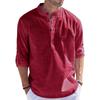 Bellstone Men' Cotton Blend Solid Regular Fit Kurta (Kurta1 Single Burgundy