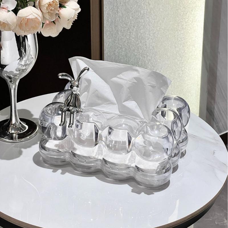 Cloud Design Tissue Box Cover, Home Tissue Boxes,High-End Paper Towel Holder for Living Room Coffee Table,Tabletop Decor