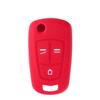 KEYYOU 3 Botões Capa de Silicone para Chave Para OPEL Astra H Corsa D Vectra C Zafira Chaveiro Remoto Dobrável Carcaça de Carro
