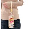 Leder Cartoon Bestickte Kuchen IPhone 16/15 Handyhülle Geeignet für Apple 14/13 Promax Lanyard 12