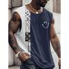 3D Creative Retro Print Outdoor T Shirt Sports Style Casual Breathable Crew Neck Four Seasons Fitness Adult Men's Tank Top