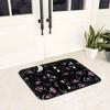 Colorful Cat Silhouettes Cartoon Black Cats Non-slip Doormat Floor Mat Carpet Rug for Kitchen Entrance Home Bedroom Footpad Mats