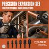 6pcs Triangle Shank Tube Expander Bit 6 Piece Set Copper Pipe Expander  Copper Pipe Repair
