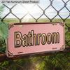 2D Flat 1pc 12''x6'' Retro "BATHROOM" Sign, Elegant Modern Wall Art for Home, Powder Room, Vanity & Farmhouse Decor,Only for Decoration