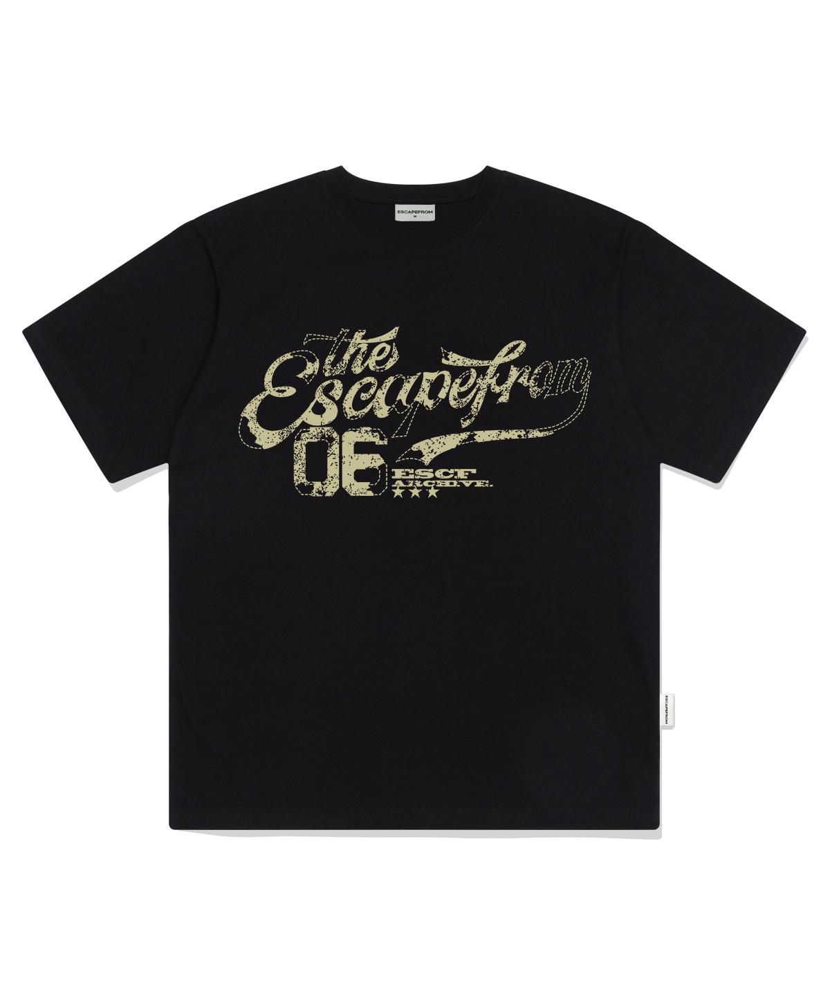 Escape From Escf Archive Print Oversized Short Sleeve T-Shirt Black L