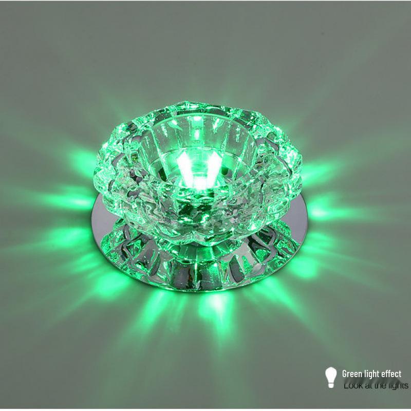 LED Křišťálové Stropní a Zapuštěné Bodové Světlo pro Chodby, Vstupy a Uličky