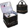 Portable 2 Layer Nail Polish Storage Bag Nail Artist Bag Nail Care Tool Storage Box Essential Oil Bag Cosmetic Nail Care Kit