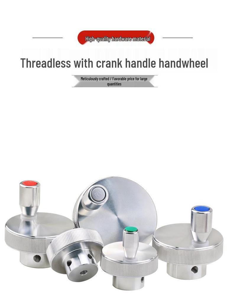 Aluminum Alloy Rotating Handwheel with Adjustment Handle M8 (D40/D50/D60)