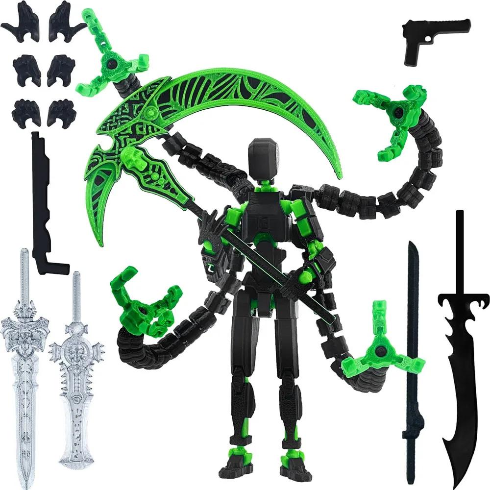 

Assembly Completed T13 Action Figure 3D Printed Multi-Jointed Movable Titan 13 Lucky Dummy Nova Robot Action Figure Desktop