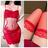 Sex underwear large size sexy inner French lace suspender pure desire spice girl slim-fit hip-wrapped nightdress women