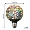 3D Fireworks Decorative Light Bulb E27 Base 4W New Year Glass Bulbs with Soft Warm Light Christmas Shiny Decor 3D LED Light Bulb