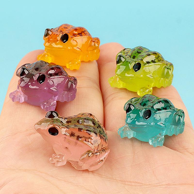 Luminous Toad Small Frog Model Decoration Micro Landscape Doll House Decoration Desktop Decoration
