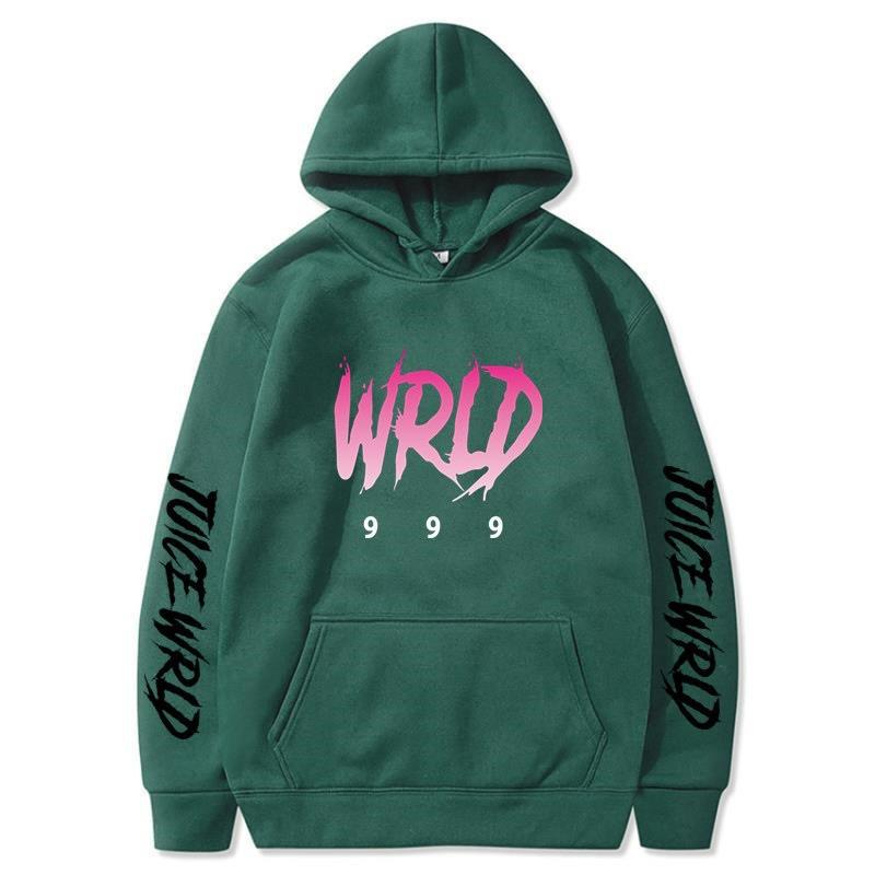 New hot sweater singer juice wrld print street popular men's and women's autumn and winter hoodie