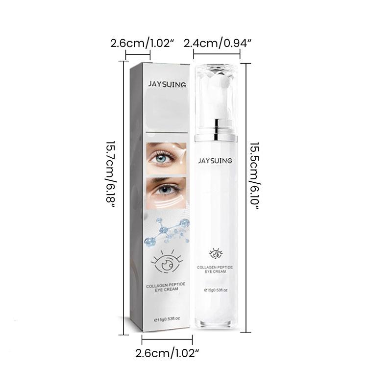 Die Kollagenpeptid-Augencreme strafft und macht die empfindliche Haut um die Augen weich und reduziert feine Linien, Krähenfüße und dunkle Ringe unter den Augen