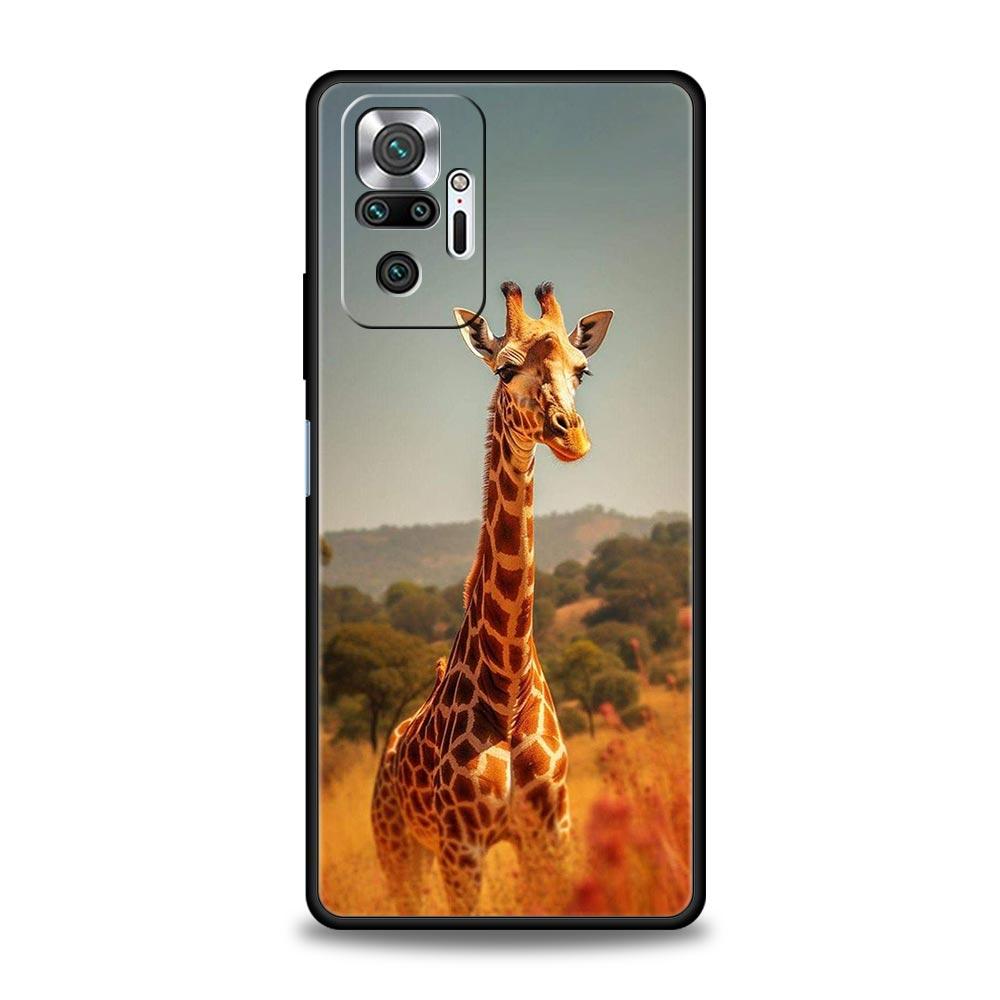 

giraffe Phone Case For Xiaomi Redmi Note 13 12 5G 11 10 Pro Plus 4G 9S 9 8 7 9T 13C 12C 10C 9C 9A Soft Silicone Cover Redmi Note 10
