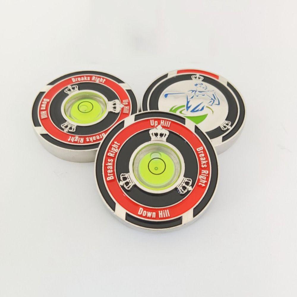 Kirsite Golf Hat Clip Marker Two-sided Golf Ball Marker Golf Green Reader Golfer Gift