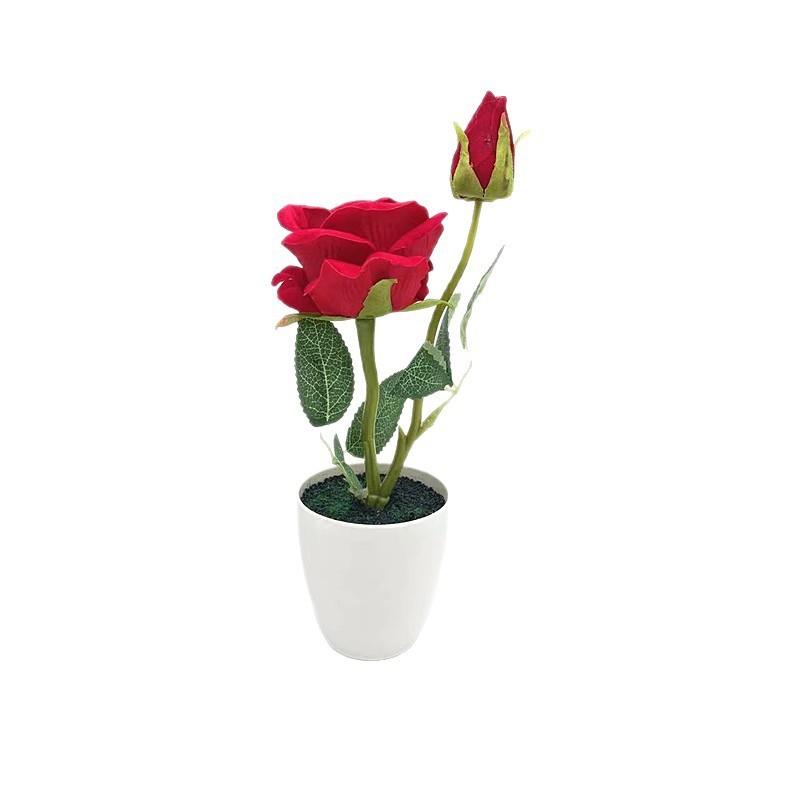 Black Artificial Rose Sand Bonsai Wedding Home Decor Photography Prop Party