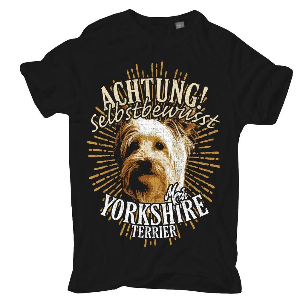 T Shirt Yorkshire Terrier Dogs Rasse HTehunde Begleithunde Jagdhunde Haustier Vintage Designer Clothes Stylish