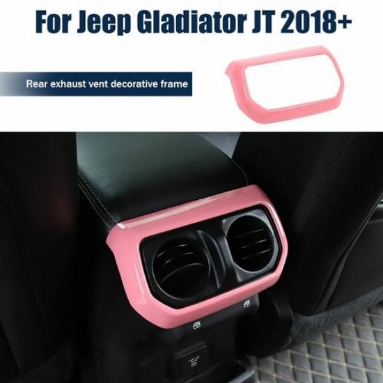 Rear Back AC Air Vent Outlet Trim Cover for 2018+ Jeep Wrangler JL JLU JT Pink