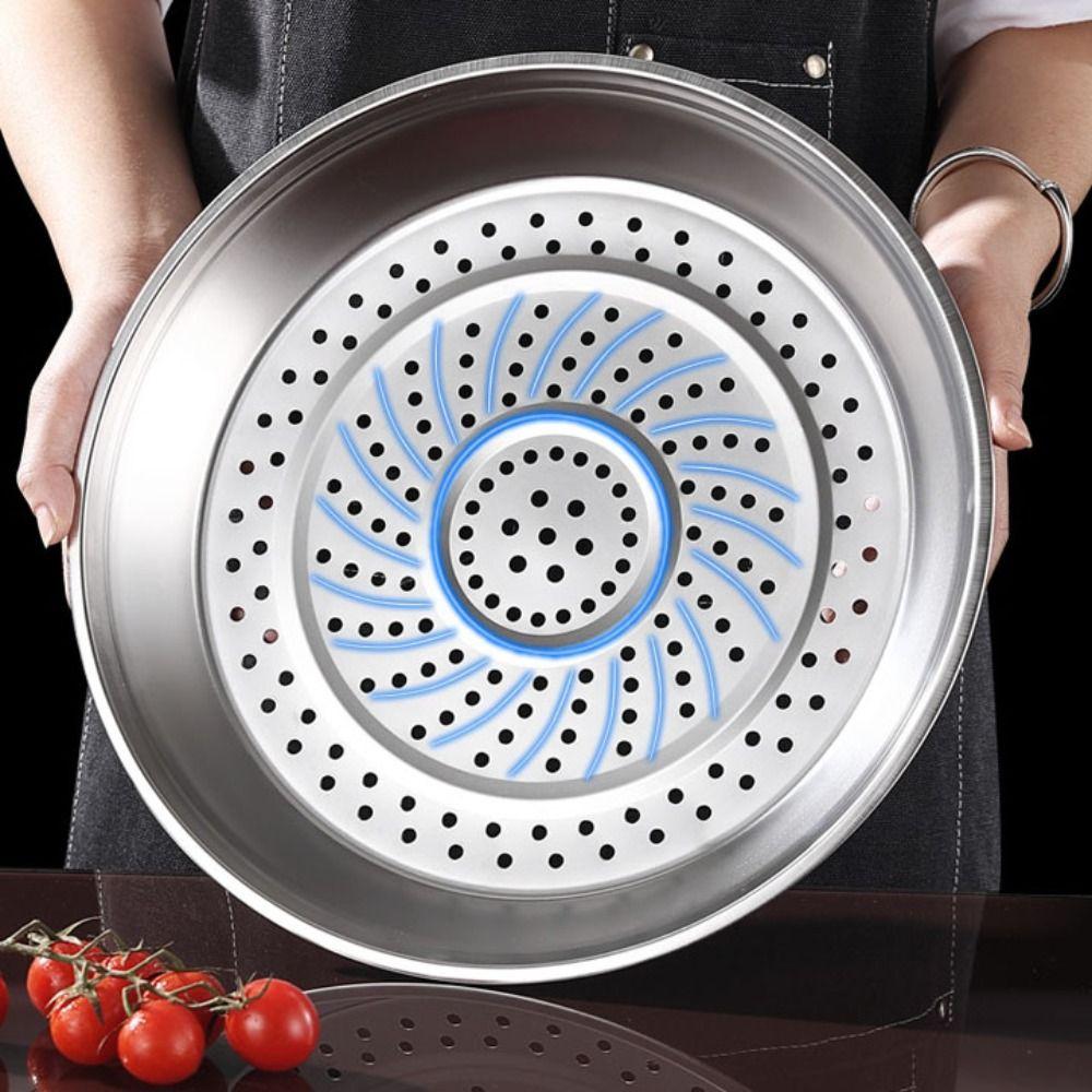 Deepen Wok Steamer Rust-proof Steaming Basket Cooker Rack Pot Steaming Tray  Dumplings