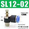 Air Tube Speed Control Connector JSC8-02 Throttle Valve SL6-M5/4/10-01-02