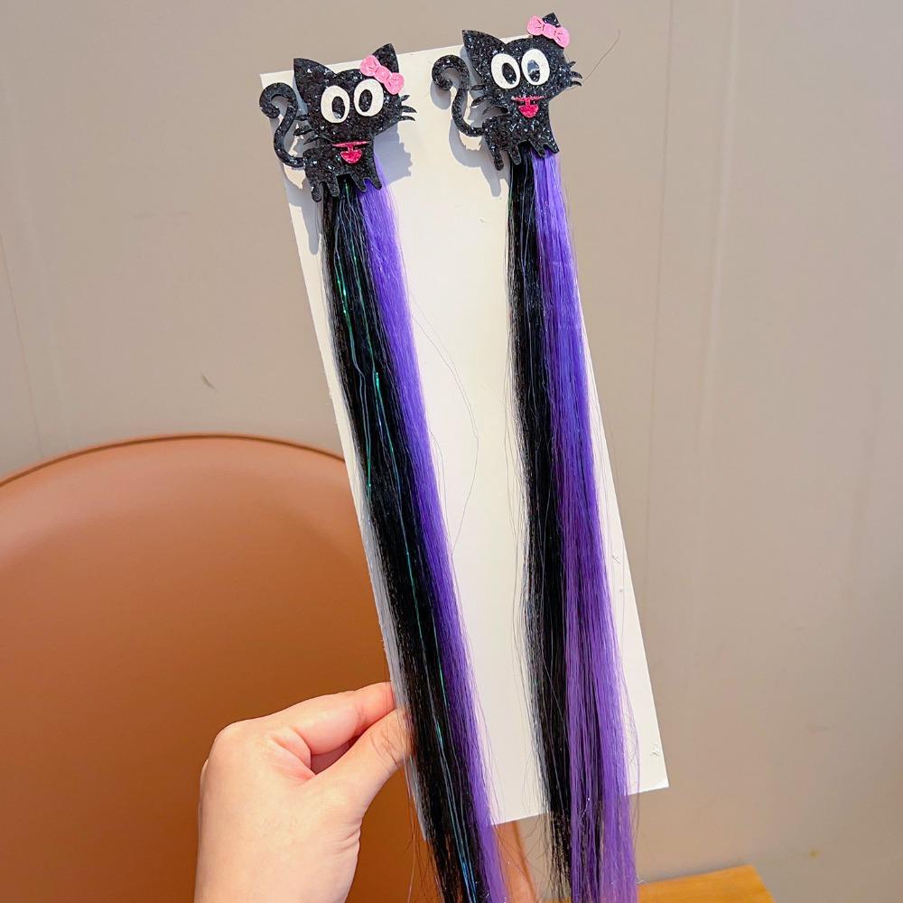 1/2/3 Pair Gradient Colored Halloween Wig Hairpins Party Atmosphere Headwear Halloween Party Use