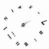Modern DIY Large Wall Clock Kit 3D Mirror Surface Sticker for Home Office Room