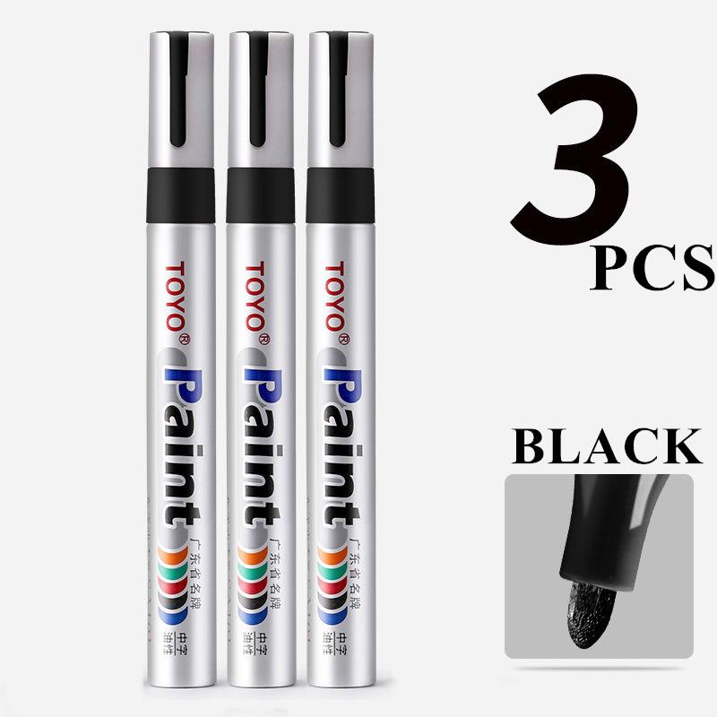 TOYO Verfmarker Pen Auto Band Bandprofiel CD Metaal Permanente Waterdichte Verfmarker Witte Pen Glasmarker Caneta Branca gray