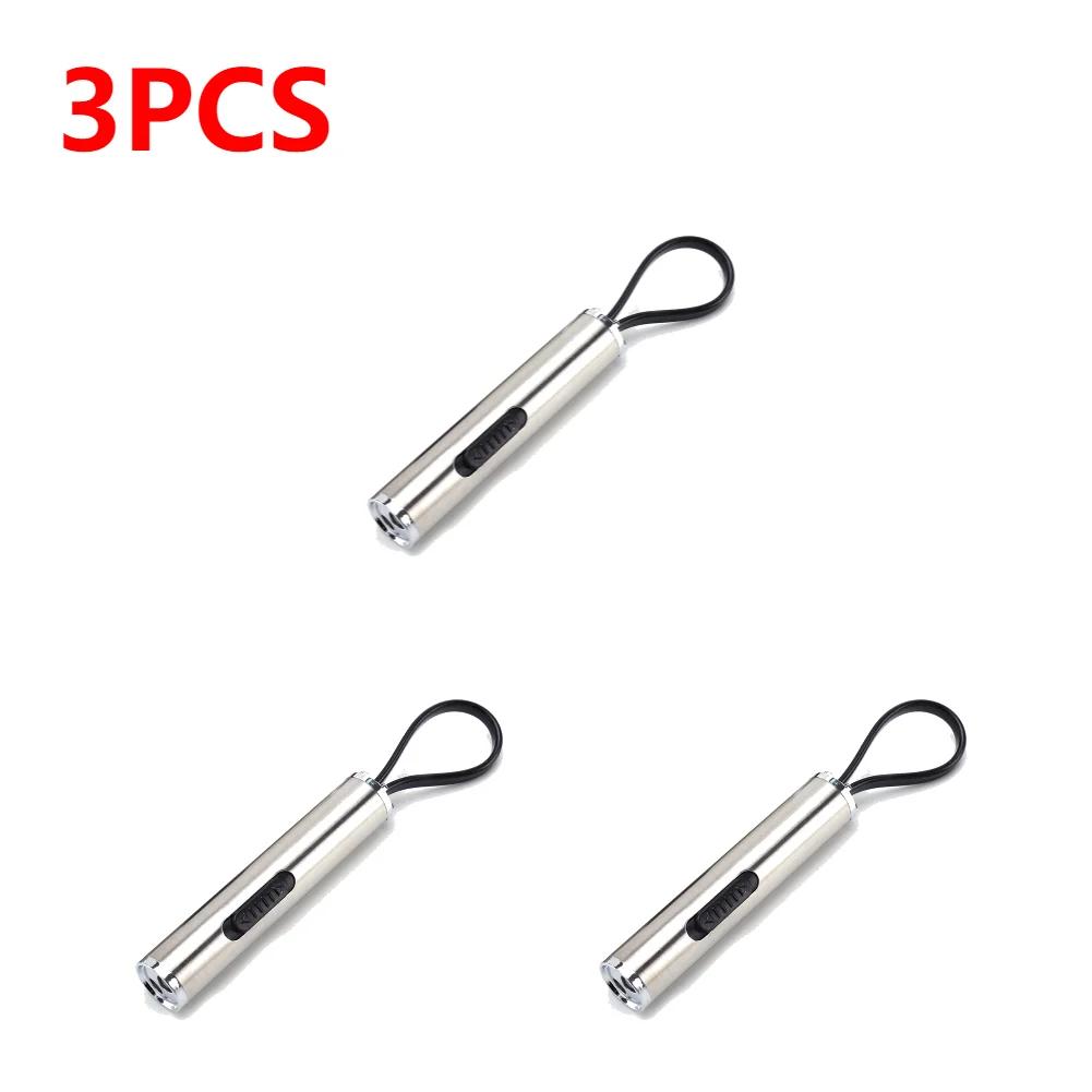 1-5pcs 2 in 1 LED UV Flashlight Battery Powered Portable Pen Light White+Purple Lamp Checker Detection Torch Ultraviolet Light