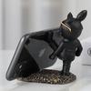 Cute Graffiti Bear Resin Statue & Phone Holder Funny Desk Decor Creative Gift for Friends Cool Bedroom Shelf Ornament With