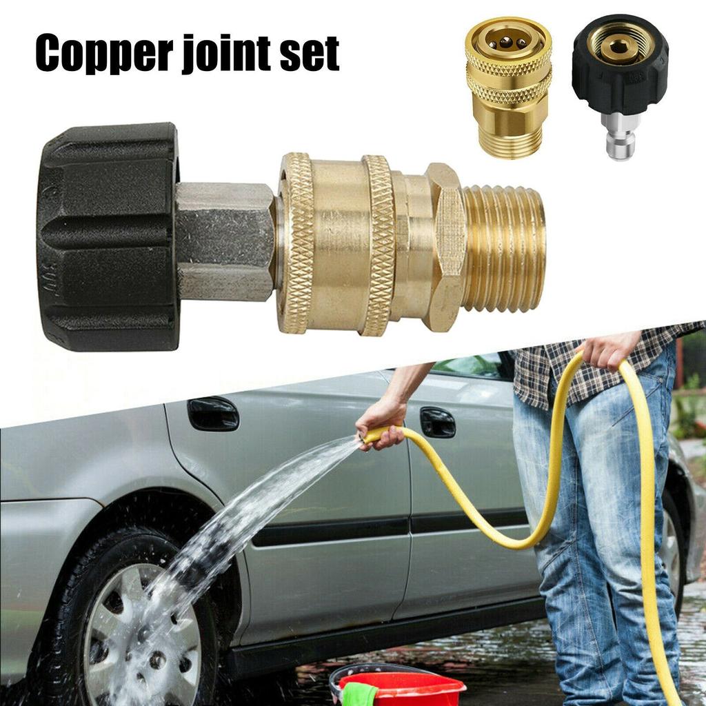 M22 Quick Release Connector To 1/4 Adapter Pressure Washer Coupling 14mm Fitting