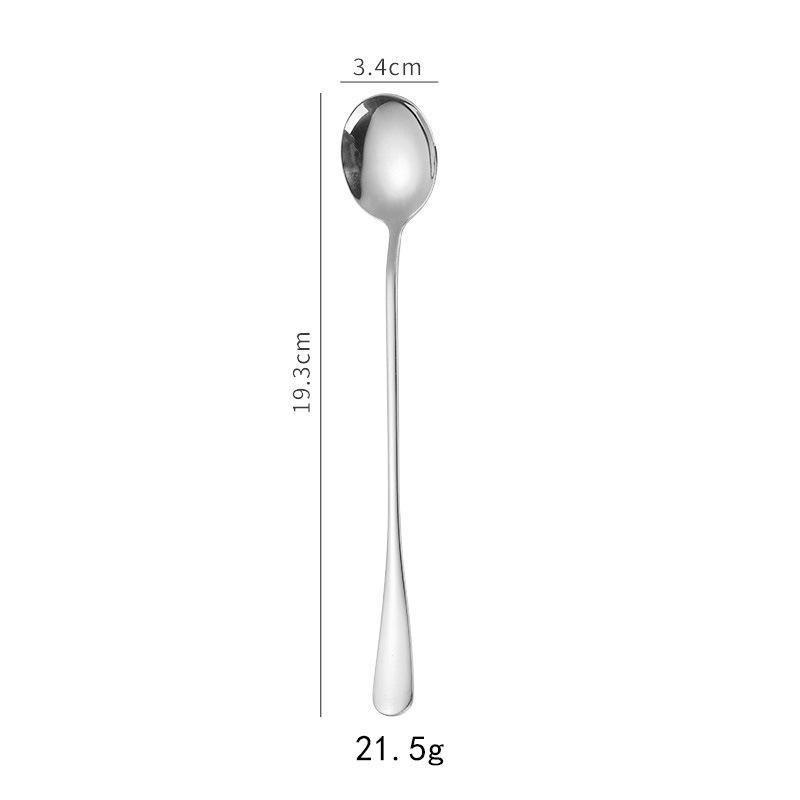 Stainless steel tableware, knives and forks, spoons, western food steak knives and forks, household thickened pointed spoons, round spoons, supplies